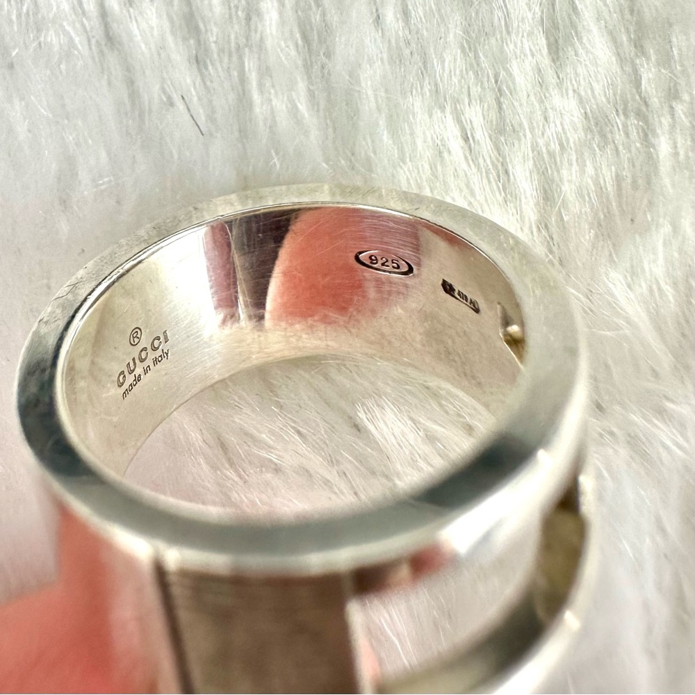 GUCCI Silver 925 Ring size 47 or 4.25 - Picture 8 of 13